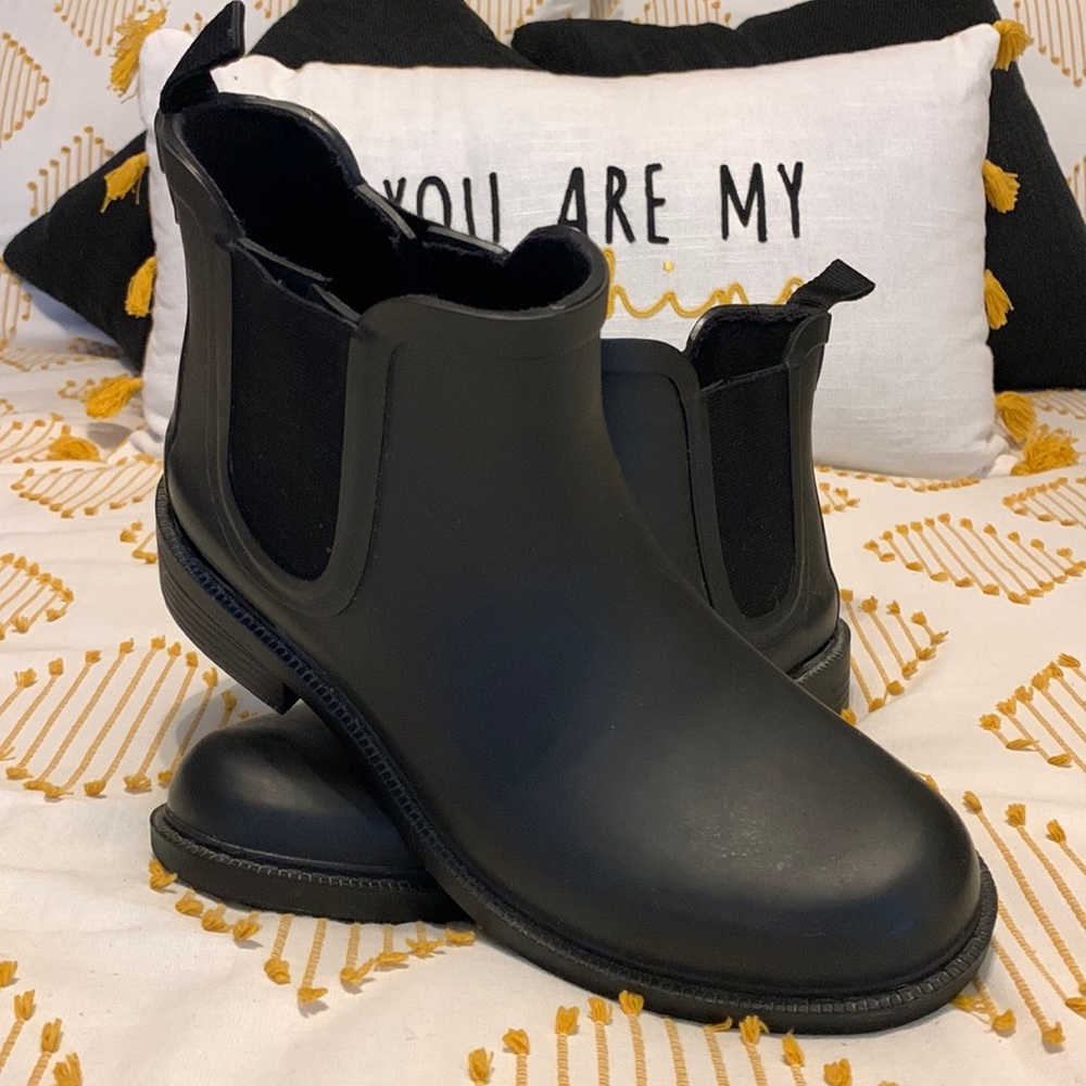 Madewell - Chelsea Waterproof Ankle Rain Boots, Size 7, Black
